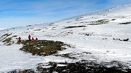 Lunch with a view near Saltoluokta