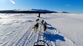 Icy lake