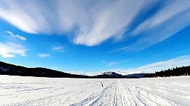 On the lake between Kvikkjokk and Arrenjarka