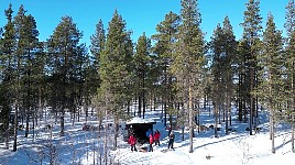 Lunch time on the way to Jokkmokk