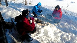 Lunch time on the way to Jokkmokk