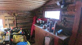 Inside of Juksaure cabin