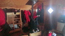 Interior in Laxholmen cabin