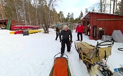 Going after the sled