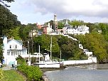 Portmeirion, village and hotel, seen from the coast