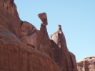 Arches N.P. - stone hawk watching