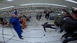 Like playing in a ball pit - in zero gravity