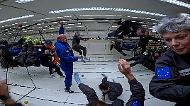 Like playing in a ball pit - in zero gravity