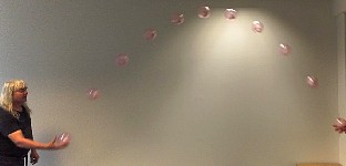 Hamster ball parabola