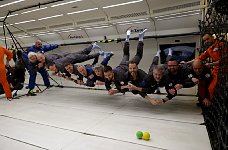 Group flight in zero gravity