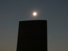 Dark sun over 'monolith'