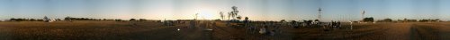 Early morning site QT panorama
