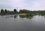 Hovercraft on a pond