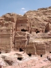 Holes in the rock at Petra