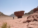 Me and rock mushroom at Timna Park