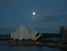 Moon over Sydney Opera