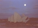 Moon over Sydney Opera