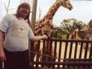 Me feeding giraffe, Sydney Zoo