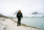 [Me and the glacier near Magdalenefjorden]