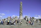 [Column and surrounding sculptures in Frognerpark]