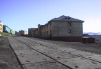 [Main street in Barentsburg]